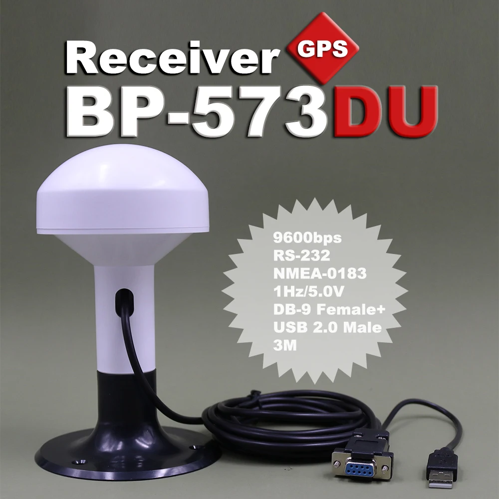 BEITIAN DB-9 женский+ USB 2,0 Мужской Пластик база 3,0 m 9600bps 5,0 V RS-232 уровень gps приемник BP-573DU