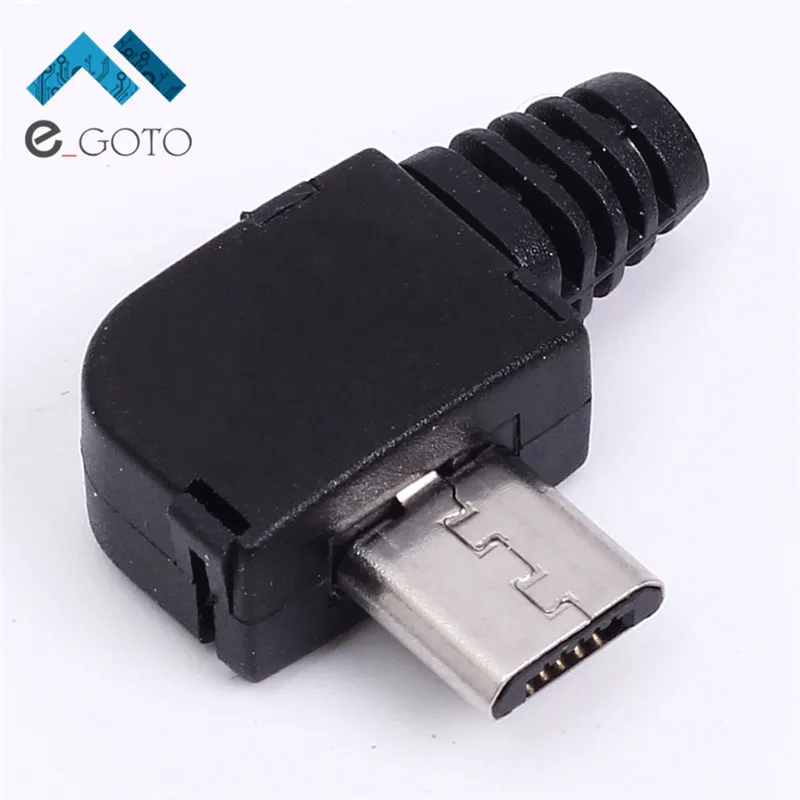 50 шт. короткие Micro USB разъем комплект адаптера Plug 90 градусов Угловые DIY Компоненты