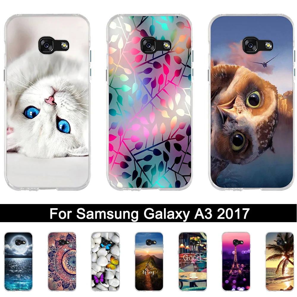 Чехол для Samsung Galaxy A3 2017 роскошный мягкий силиконовый чехол A320F A320 fundas samsung A 3 Coque|case