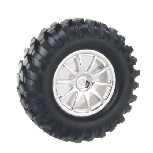 4PCS 1/10 1.9Inch Off Road Climb Rock Car Tires Super Soft 96MM Rubber Tyre plating Wheel Rim Hex 12MM For Tamiya CC01 D90 6003 - купить по