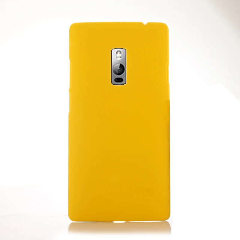 Fecoprior OnePlus2 жесткий матовый чехол из поликарбоната для OnePlus 2 One Plus 2 1+ 2 задняя крышка Броня щит Смарт Fundas Coque Celulars - Цвет: Цвет: желтый
