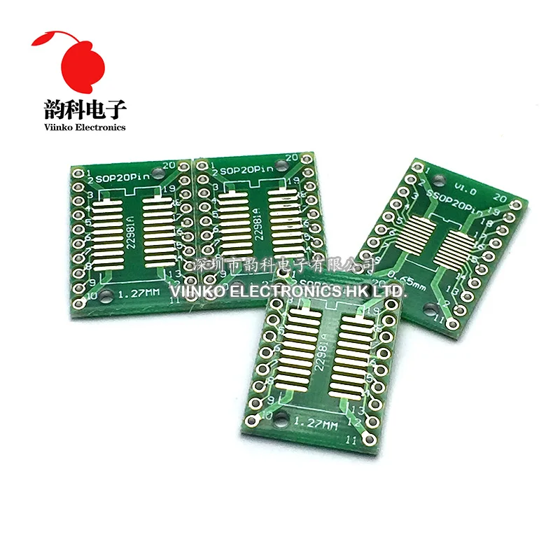 10 шт. TSSOP20 SSOP20 SOP20 to DIP20 плата для переноса DIP Pin шаг адаптер|Односторонняя PCB| |