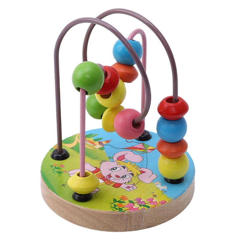 Early Kids Educational Children Beads String Game Mini Animal Farm Chassis Baby Count Wear Toys Assembling Blocks | Игрушки и хобби