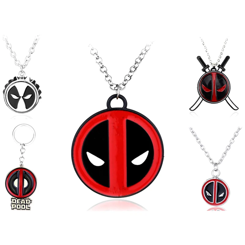 Ожерелье с подвеской в виде маски Марвел из фильма Deadpool ожерелье бутылки