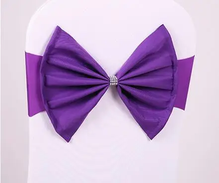 150 шт. свадебные спандекс пояс для стула ленты лайкра стрейч на стул большой бант