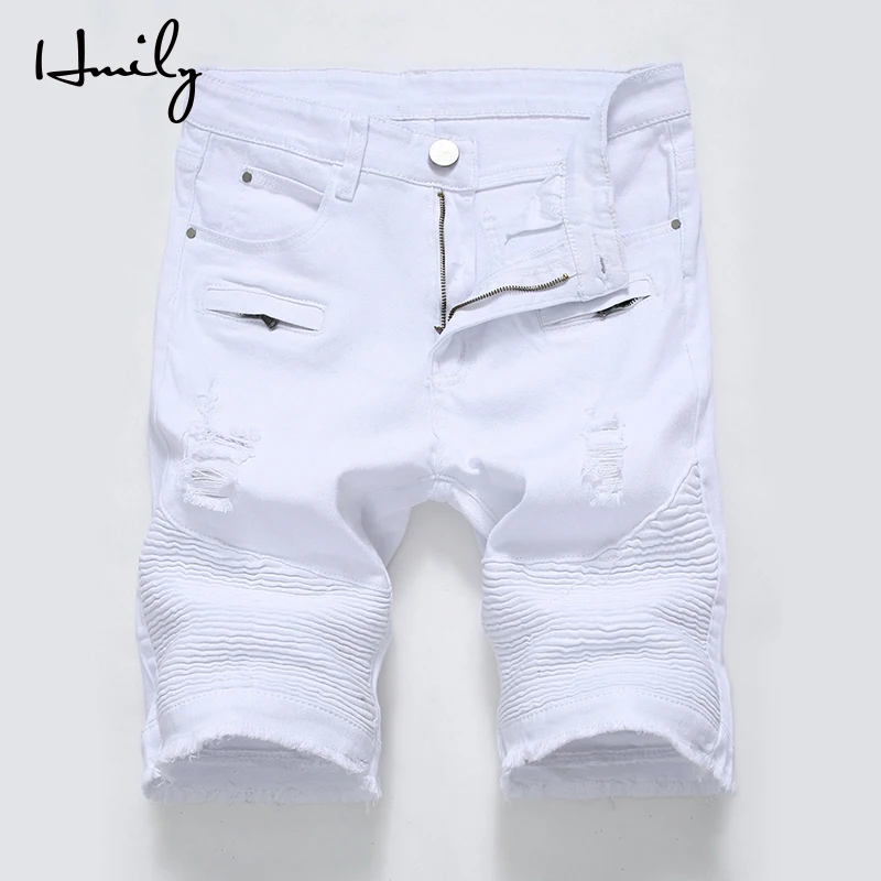 Новинка мужские короткие джинсы HMILY летние индивидуальные джинсовые шорты с