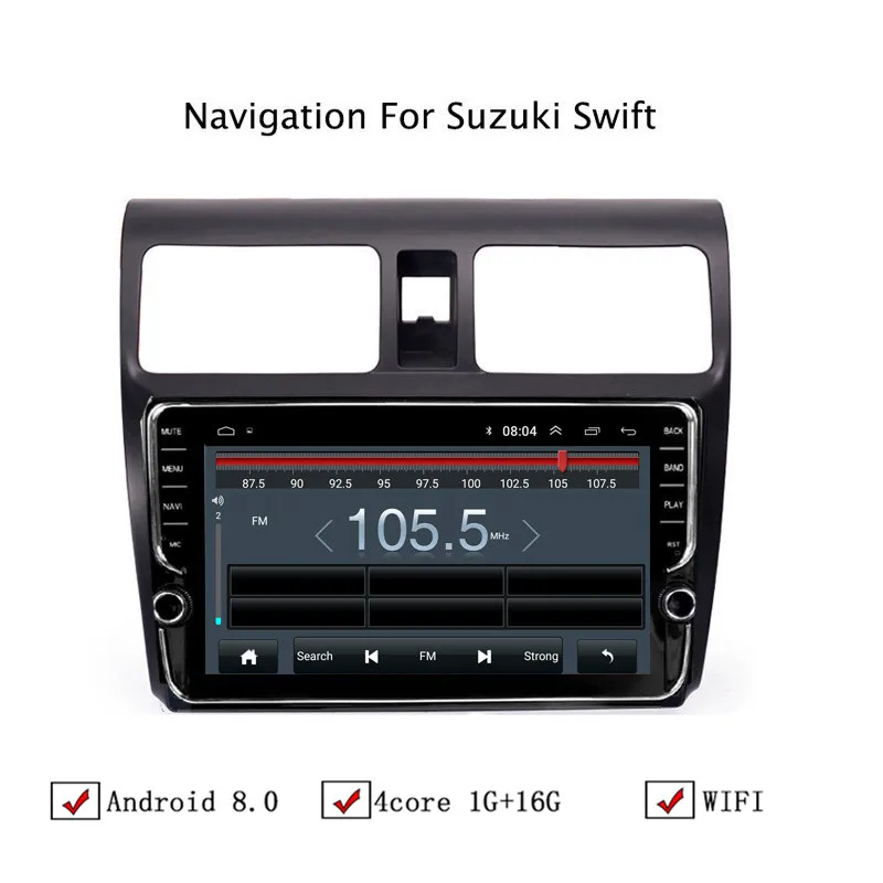 10 1 "Android 8 Автомобильный gps навигатор для Suzuki Swift 2004 2005 2006 2007 2008 2010 автомобильный