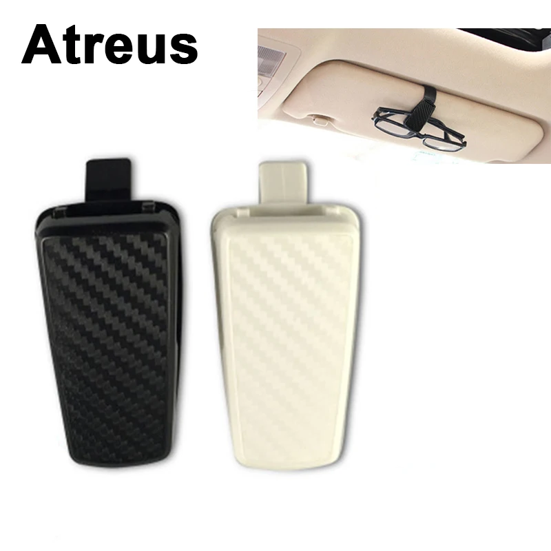 Atreus стайлинга автомобилей углеродного солнцезащитные очки держатель для карт