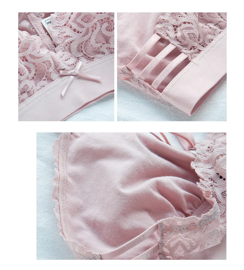 Lilymoda, женский сексуальный бюстгальтер без косточек, кружевной, ультра тонкий, треугольная чашка, бюстгальтер, комплект нижнего белья, женское красивое белье