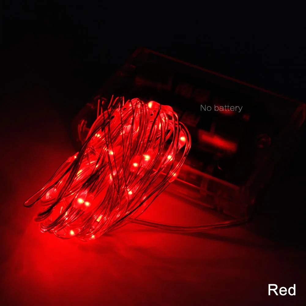 

5M 50 LEDs Copper Wire LED String lights Waterproof Holiday LED Strip lighting For Fairy Christmas Tree Wedding Party Decoratio
