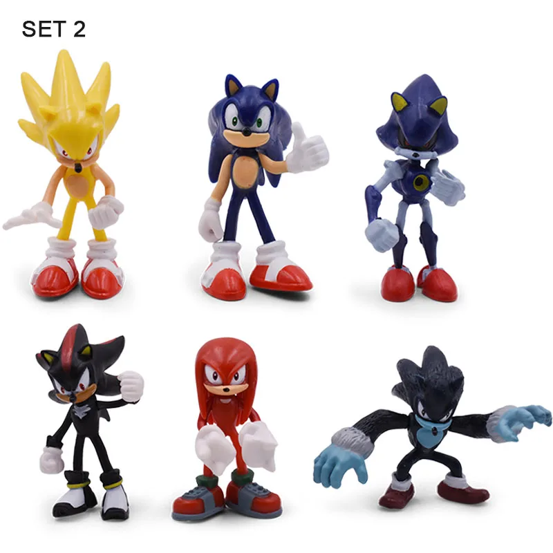 6 компл. звуковая фигурка милый аниме бум редкий доктор эггмен тень ПВХ