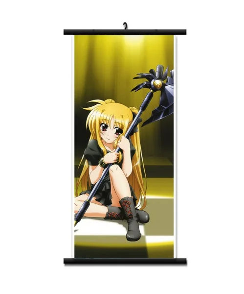 November update аниме Волшебная Девушка Лирический Nanoha Harlaown& Arisa& Takamachi домашний декор настенные прокрутки Декоративные плакаты с картинками