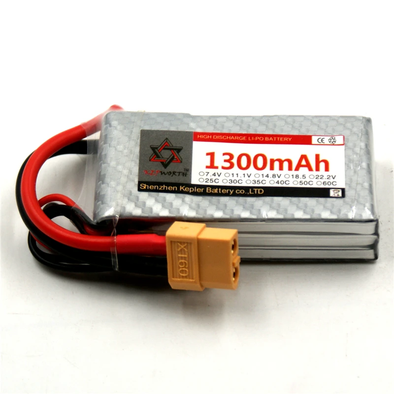 Литий ионный полимерный аккумулятор для радиоуправляемых моделей 3s 11 1 В 1300