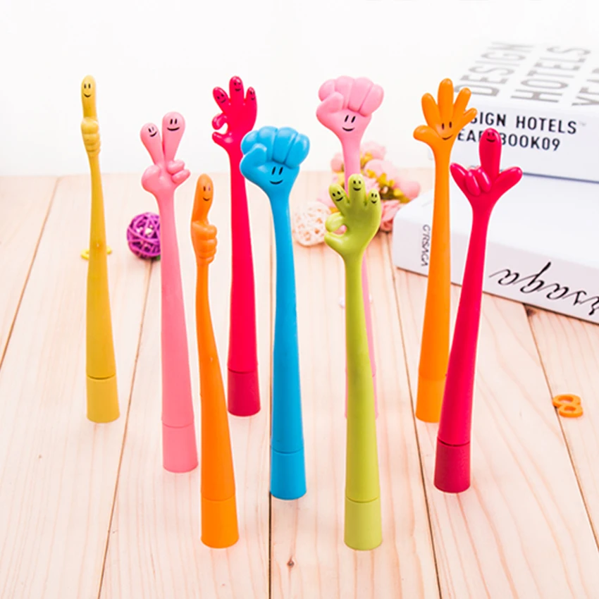 

1PC 0.8MM blue Ink Cute Stationery Creative Flexible Ball-point Pen Gestures Pen Bendable Office & School Writing Supplies