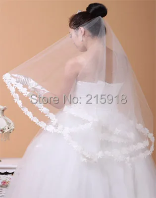 Белый цвет один слой 150 см края шнурка фаты красный короткие кружева фату one-слои