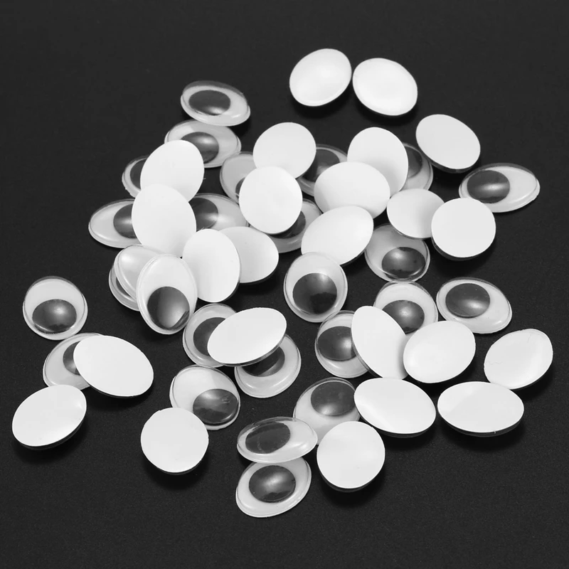 Wiggle eyes oval 20x15 mm 100 pieces(not self-adhesive