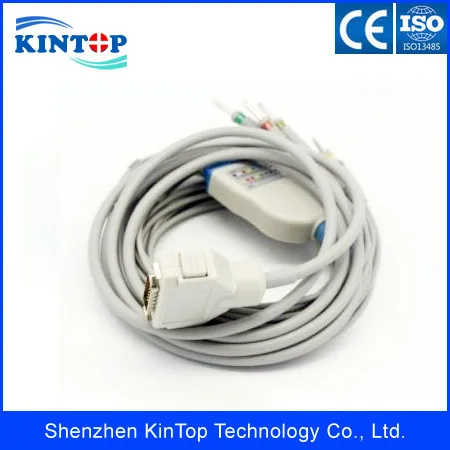 5 шт./лот совместим с Новым кабелем Fukuda Denshi FX-7102 ekg CardiMax FX-7101 Φ 10lead ecg AHA Banana 4 0 |