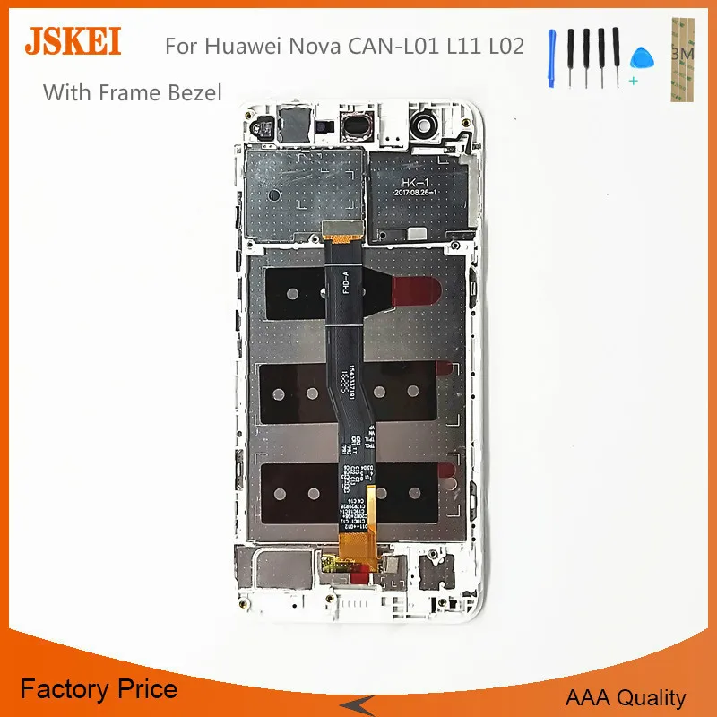For Huawei Nova CAN-L01 L11 L02 LCD Display Touch Screen Glass Digitizer Assembly With Frame Bezel High Quality | Мобильные телефоны