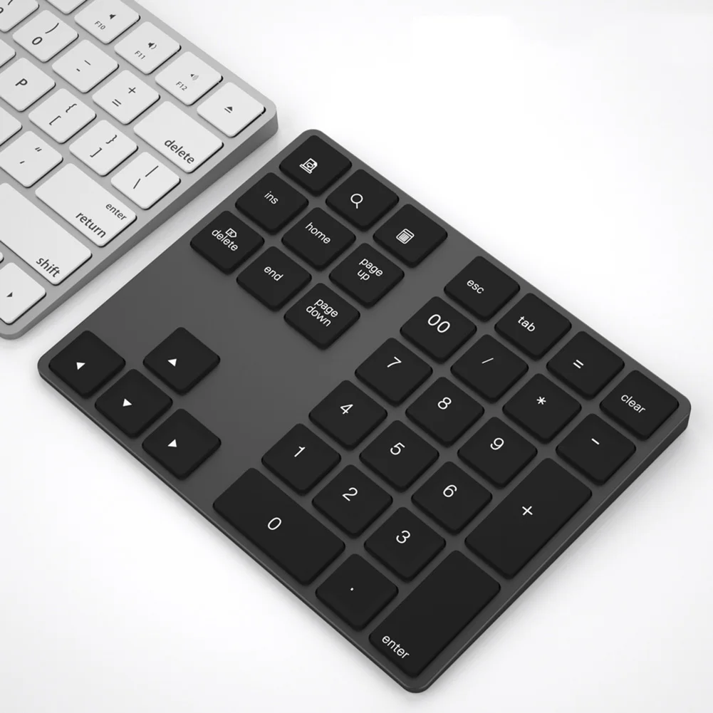 Клавиатура с цифрой Bluetooth и 34 клавиши из алюминиевого сплава для iOS Android @ JH |