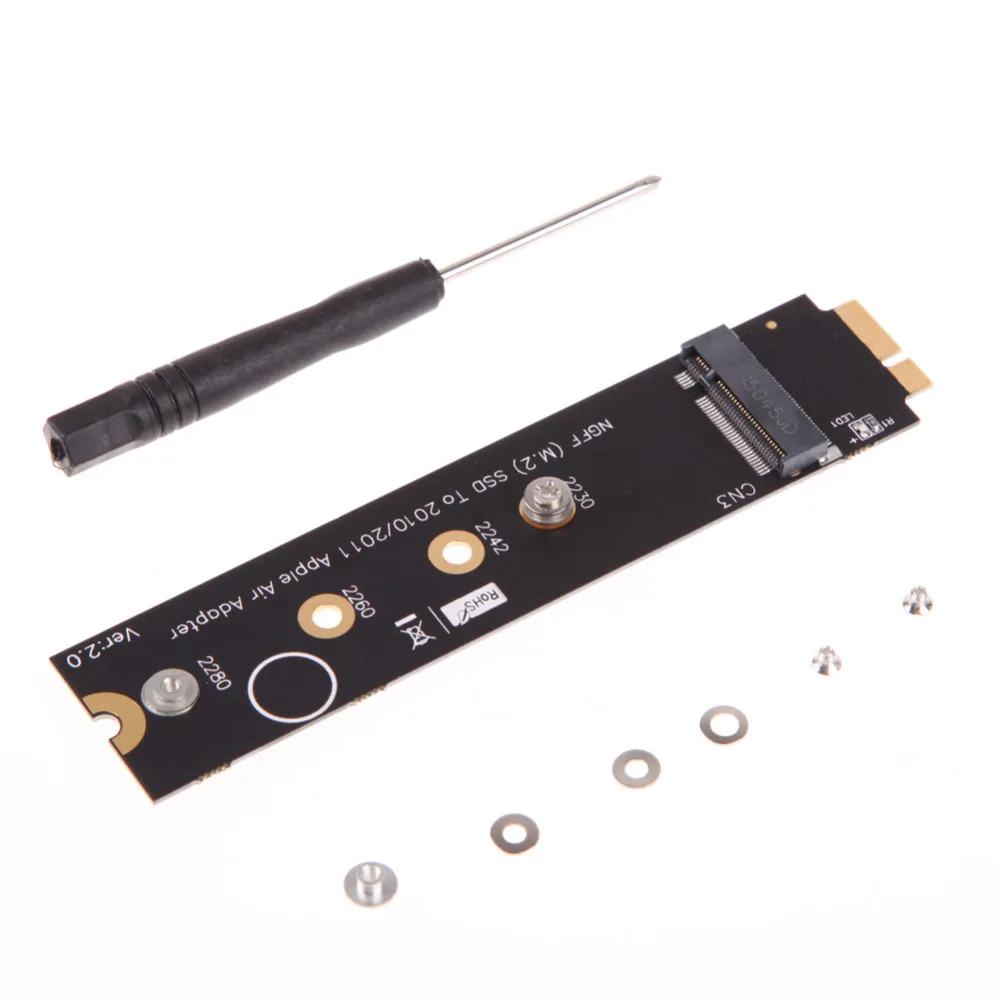 M.2 (NGFF) SSD на 18 Pin адаптер Коннектор для 2010 2011 MACBOOK Air высокое качество без драйверов
