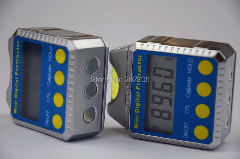 360 degree Mini Digital Inclinometer with bubble digital Protractor Bevel Box spirit angle meter | Инструменты