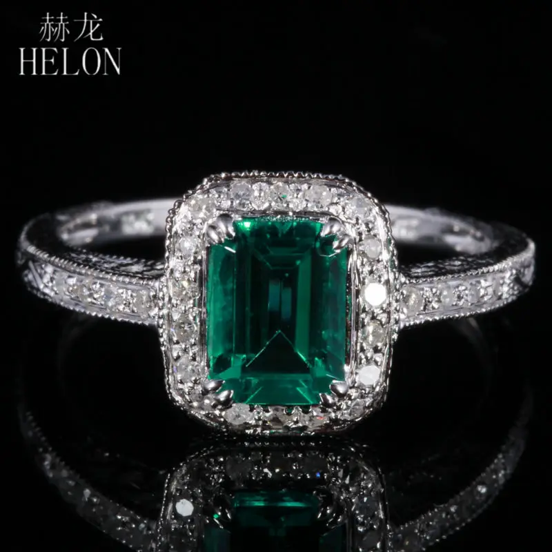 Кольцо женское из белого золота с изумрудами 10 каратами|ring ring|ring womenemerald diamond engagement