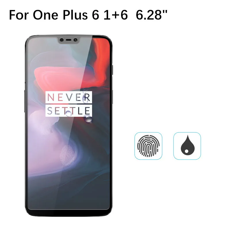 2 шт. ультратонкое защитное закаленное стекло для OnePlus 6 шесть полноэкранная