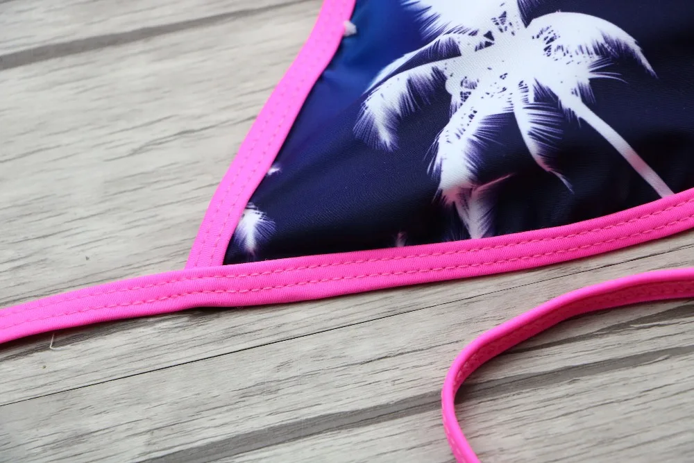 2017купальник bikinis Swimsuit женщин Печатных Бикини Женщин Набор Купальник женская