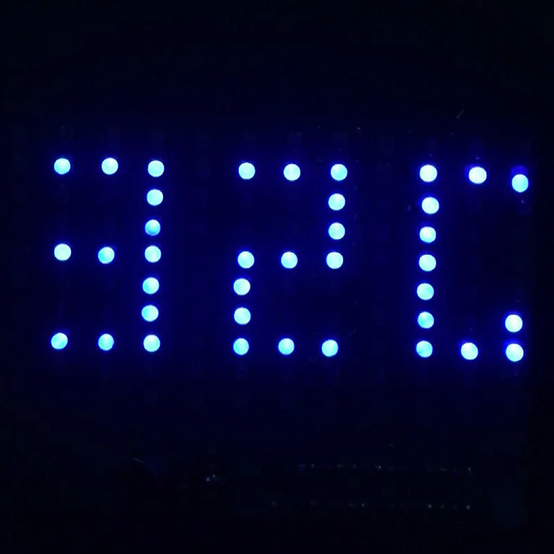 Синий 160 шт Led DIY FFT1625 цифровые часы музыкальный спектр электронный комплект с температурным дисплеем с корпусом 5 цветов - Цвет: Синий