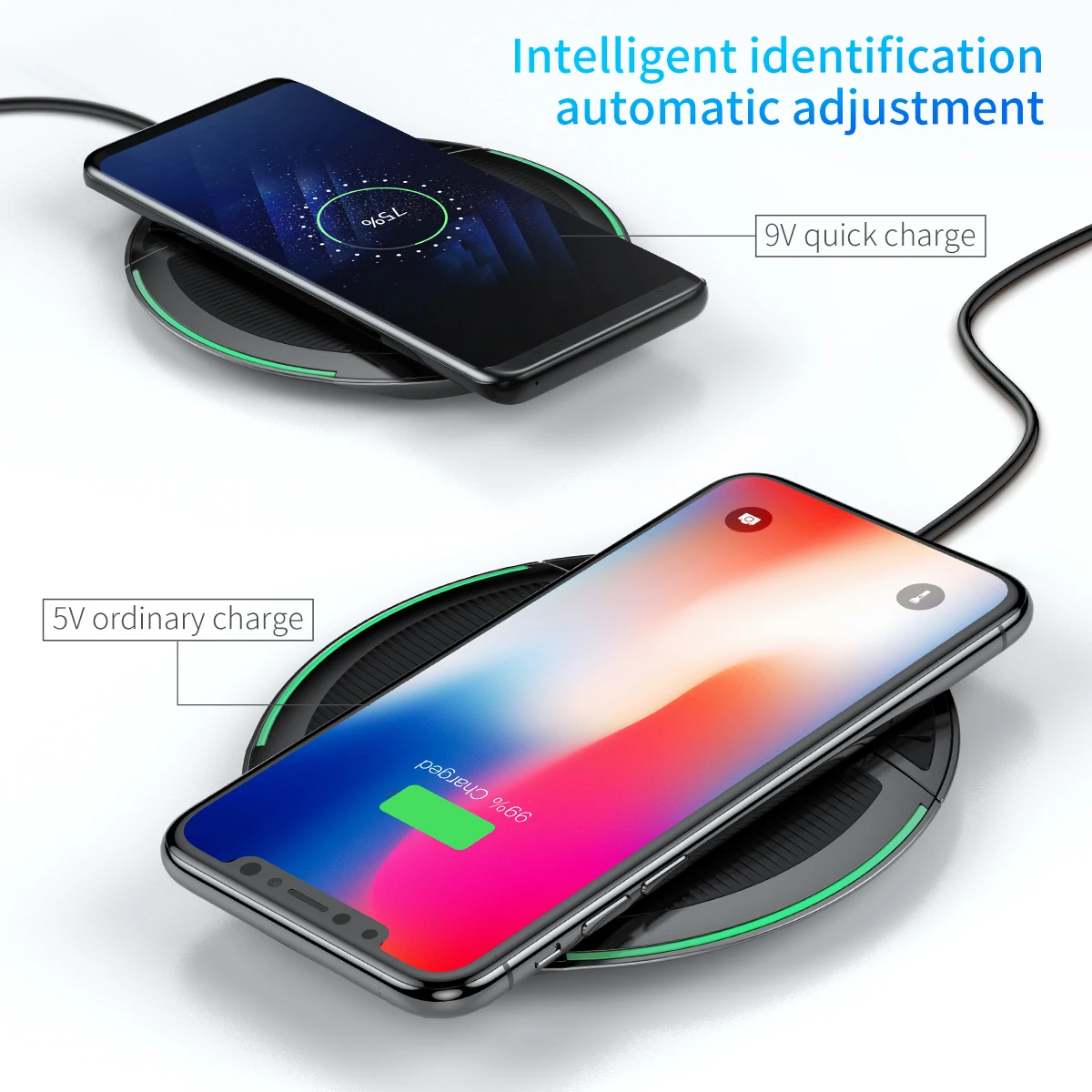 Baseus складное Qi Беспроводное зарядное устройство для iPhone Xs Max X 10 Вт 3 катушки быстрая Беспроводная зарядная площадка для samsung S9 S8 Xiaomi Mix 3 2s