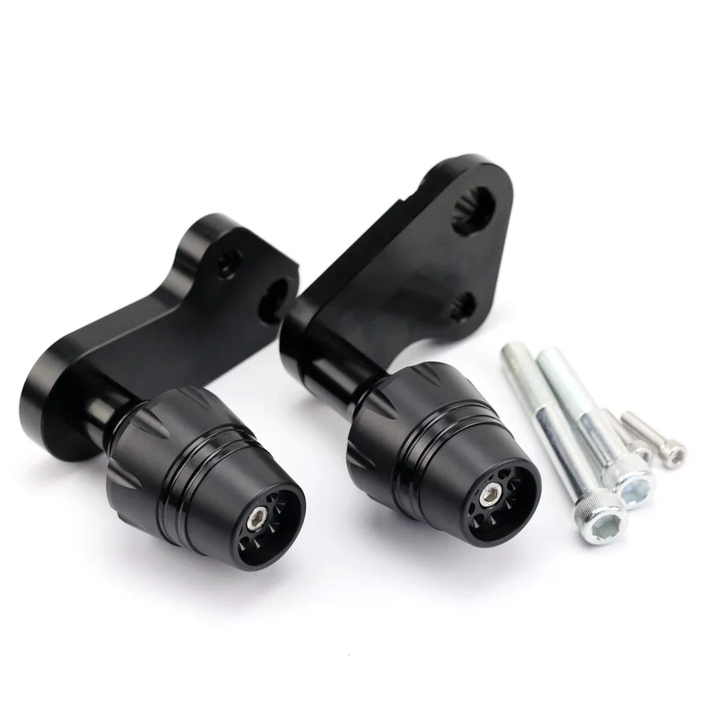 Рамка Ползунки Краш протектор для YAMAHA YZF R1 YZFR1 2009- 10 11 12 13 аксессуары для мотоциклов бобины защита от падения - Цвет: Black