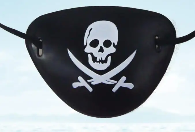 Патчи пиратские глаза для Хэллоуина рождественской вечеринки черная