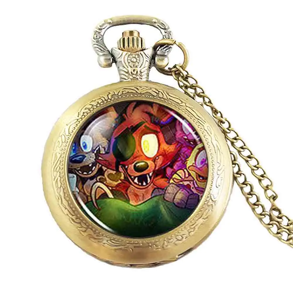 Мужские и женские карманные часы Five Nights at Freddy's Mangle Fnaf Fox колье из латуни | Подвески -32807585758