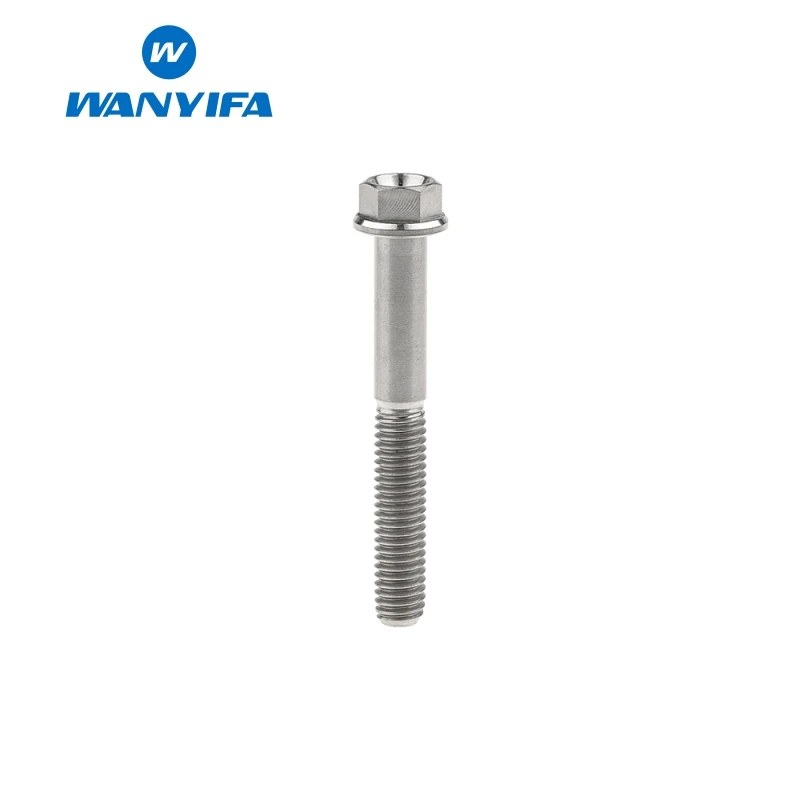 Wanyifa M6x10 15 20 25 30 35, 40 45 50 55 60 65 мм Ювелирные наборы с маленьким Фланец Головкой Винт С Титановым болтом для велосипедного тормоза велосипеда часть Титан