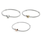 Женский и мужской Шарм-браслет сделай сам из серебра 925 пробы