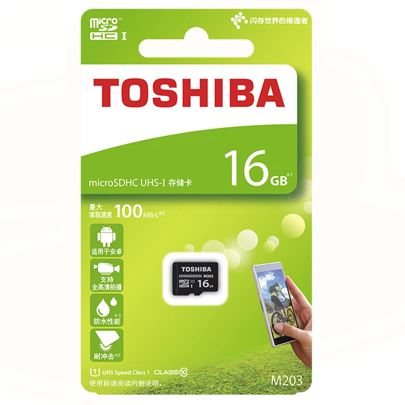 TOSHIBA Micro SD карта 16 Гб/32 ГБ/64 Гб/128 Гб памяти TF Транс флэш-карта Mini SD карта класс 10 U1 Microsd карта для смартфонов/планшетов