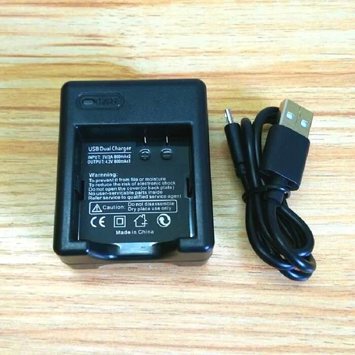 Для Xiaomi YI 2 батарея AZ16-1 USB двойное зарядное устройство для Xiaomi lite экшн-камера 4K 4K+ 1400mAh перезаряжаемый аккумулятор чехол