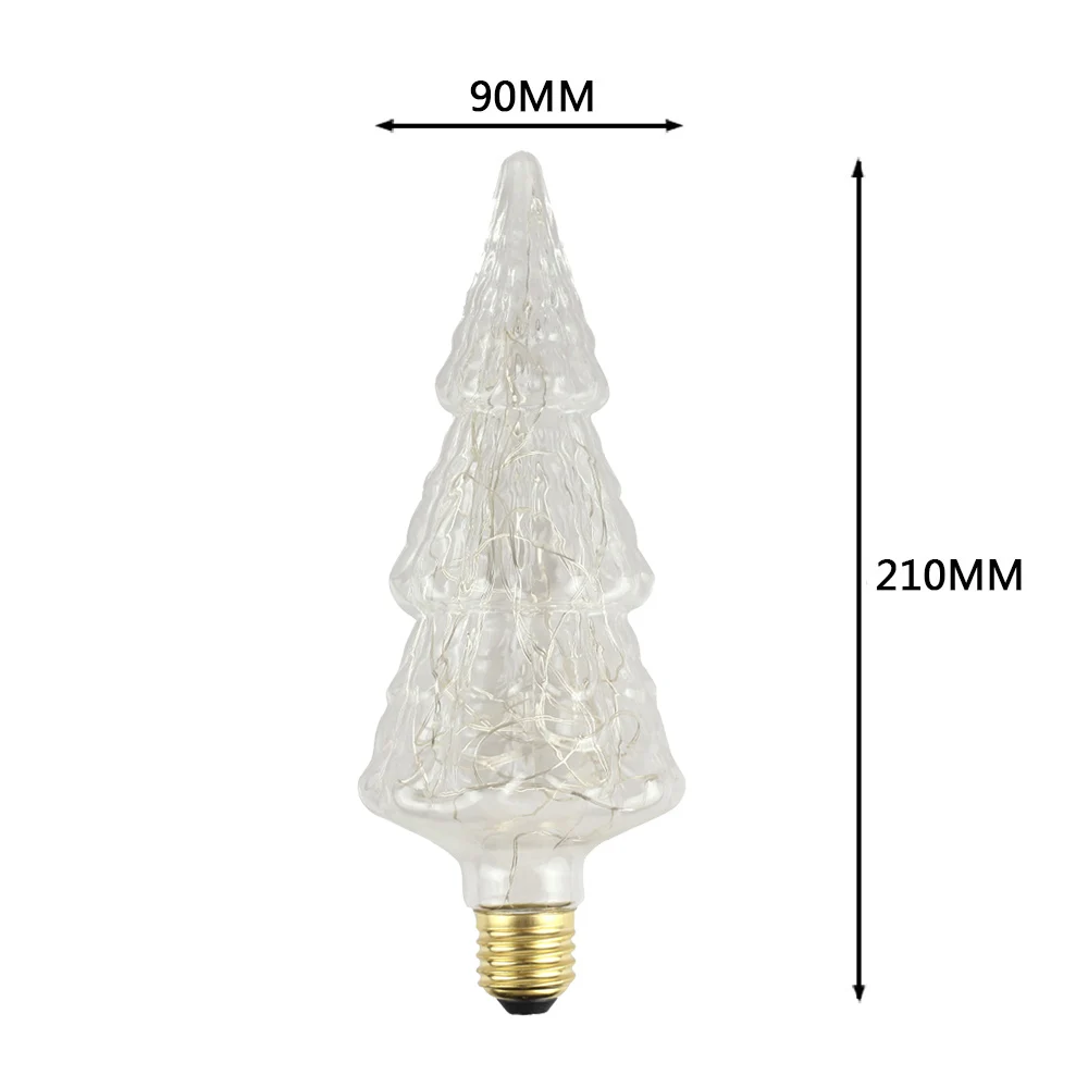 Светодиодные лампы Эдисона с RGB светодиодной вспышкой Медный провод Светильник