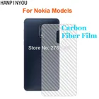 Для Nokia 3 5 6 5,1 6,1 7,1 8,1 7 Plus 8 Sirocco X5 X6 X7 3D прозрачная карбоновая Защитная пленка для задней панели экрана (не закаленное стекло)