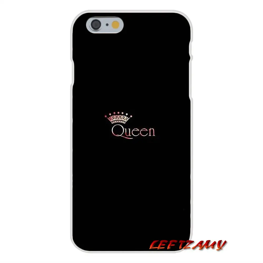 Аксессуары чехлы для телефонов Чехлы iPhone X XR XS MAX 4 4S 5 5S 5C SE 6 6S 7 8 Plus ipod touch Queen Crown King