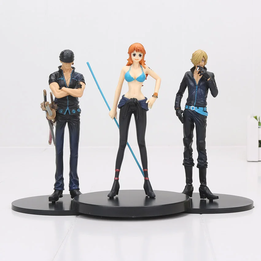 Фигурки героев Luffy Chopper Brook Sanji Nami Zoro franky usopp nico игрушки на Рождество 3 шт./компл. 9-22