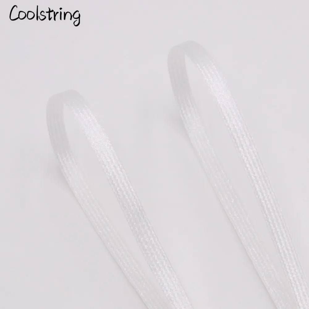 Coolstring Прохладный плоские блестящие шнурки Блестящие модные блестящие шнурки Рождество цвета Chic мерцающий 7 мм металлик