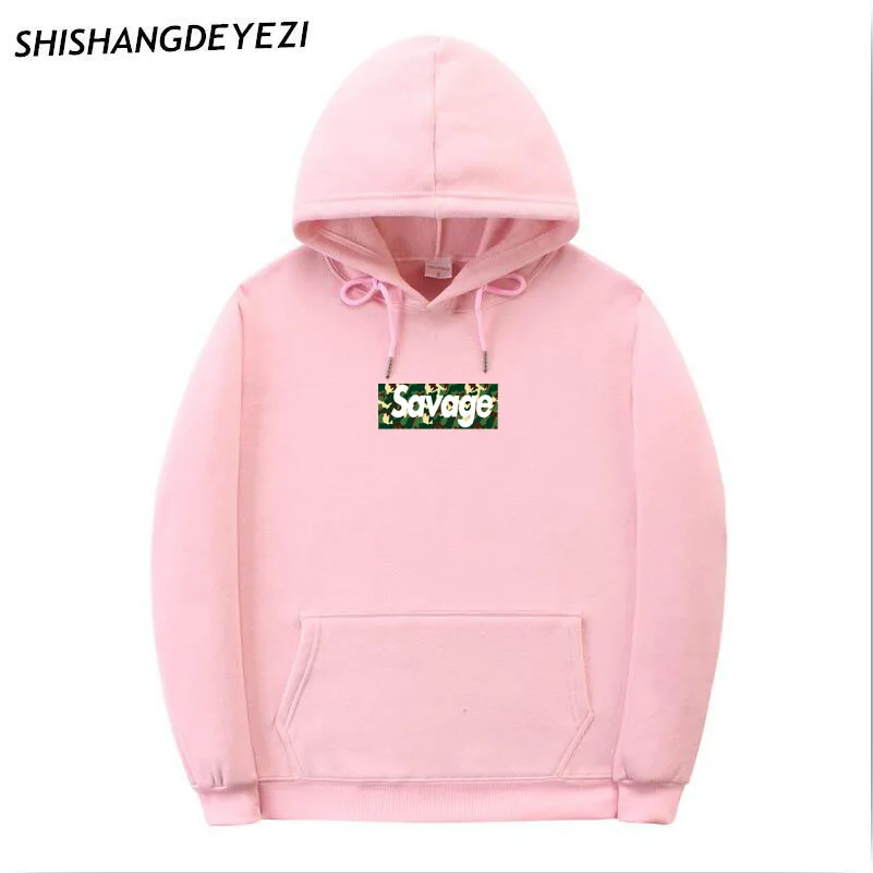 2018 новый камуфляж печати Savage Толстовки хип-хоп Street Wear кофты скейтборд Для