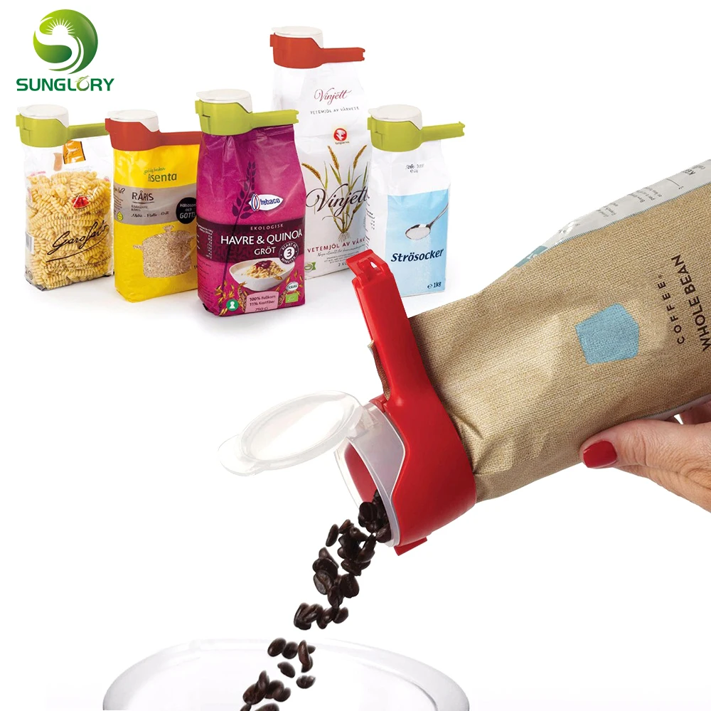 

Seal Pour Food Storage Bag Clip Snack Sealing Clip Fresh Keeping Sealer Clamp Plastic Helper Food Saver Travel Kitchen Gadgets