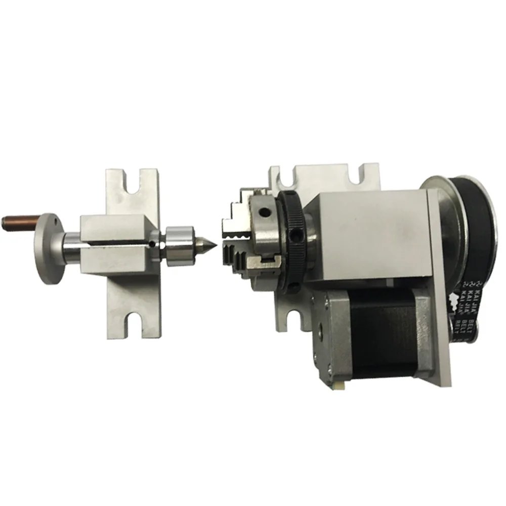 CNC 4 я ось вращения с драйвером K02 4Jaw 63 мм токарный патрон Nema17 шаговый двигатель для