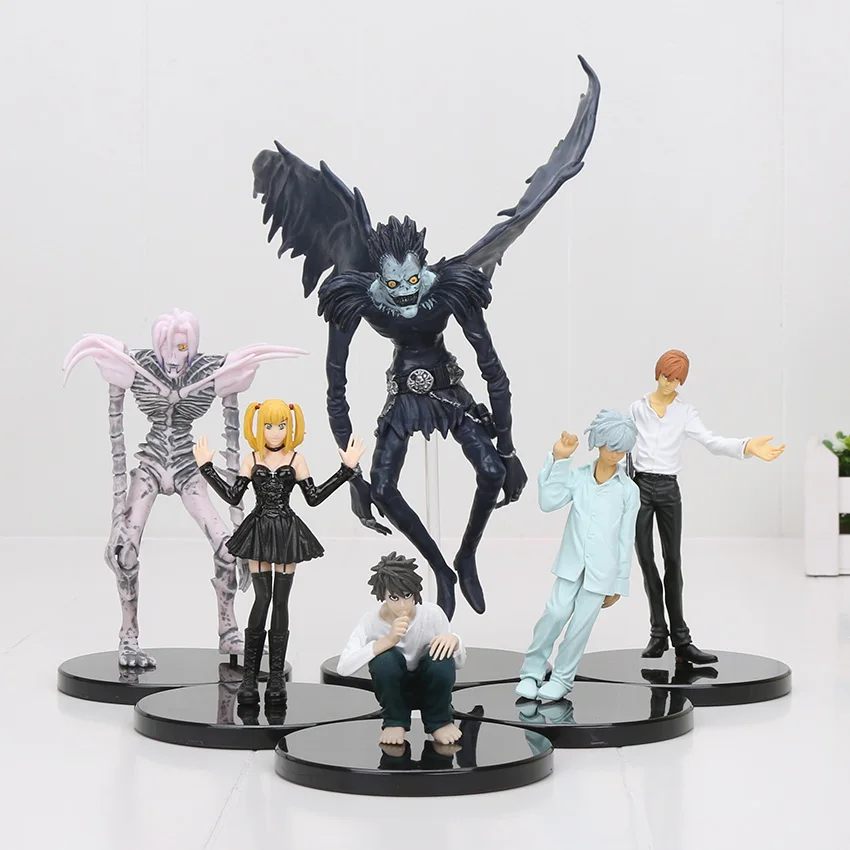 Аниме мультфильм Death Note L Killer Ryuuku Rem Misa Amane ПВХ фигурки героев игрушки 6 шт./лот|figure