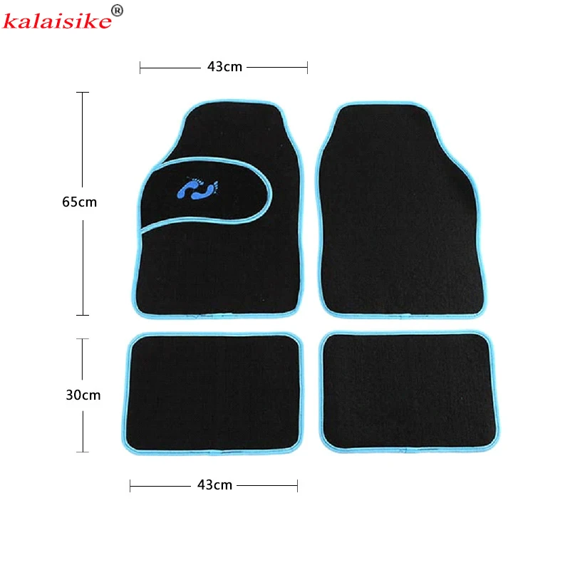 

kalaisike high quality plush universal car floor mats for most models automobiles Interior accessories auto styling
