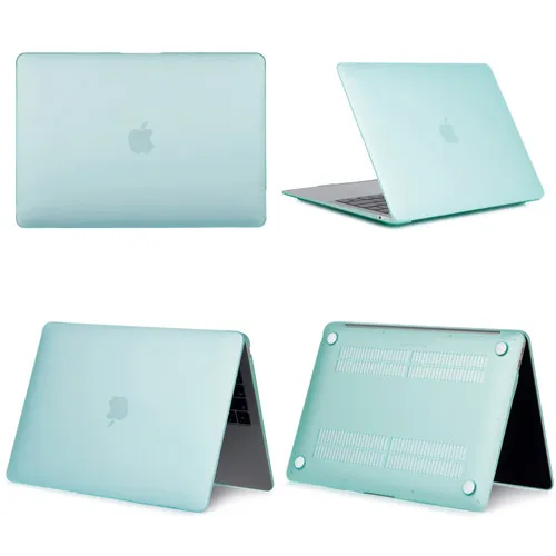 Matte Green New Laptop Case For Apple Macbook Air Pro Retina 11 12 13 15,Cover for mac book New Pro 13.3 15.4 inch With Touch Bar,A1932+Gift - Цвет: Matte Green