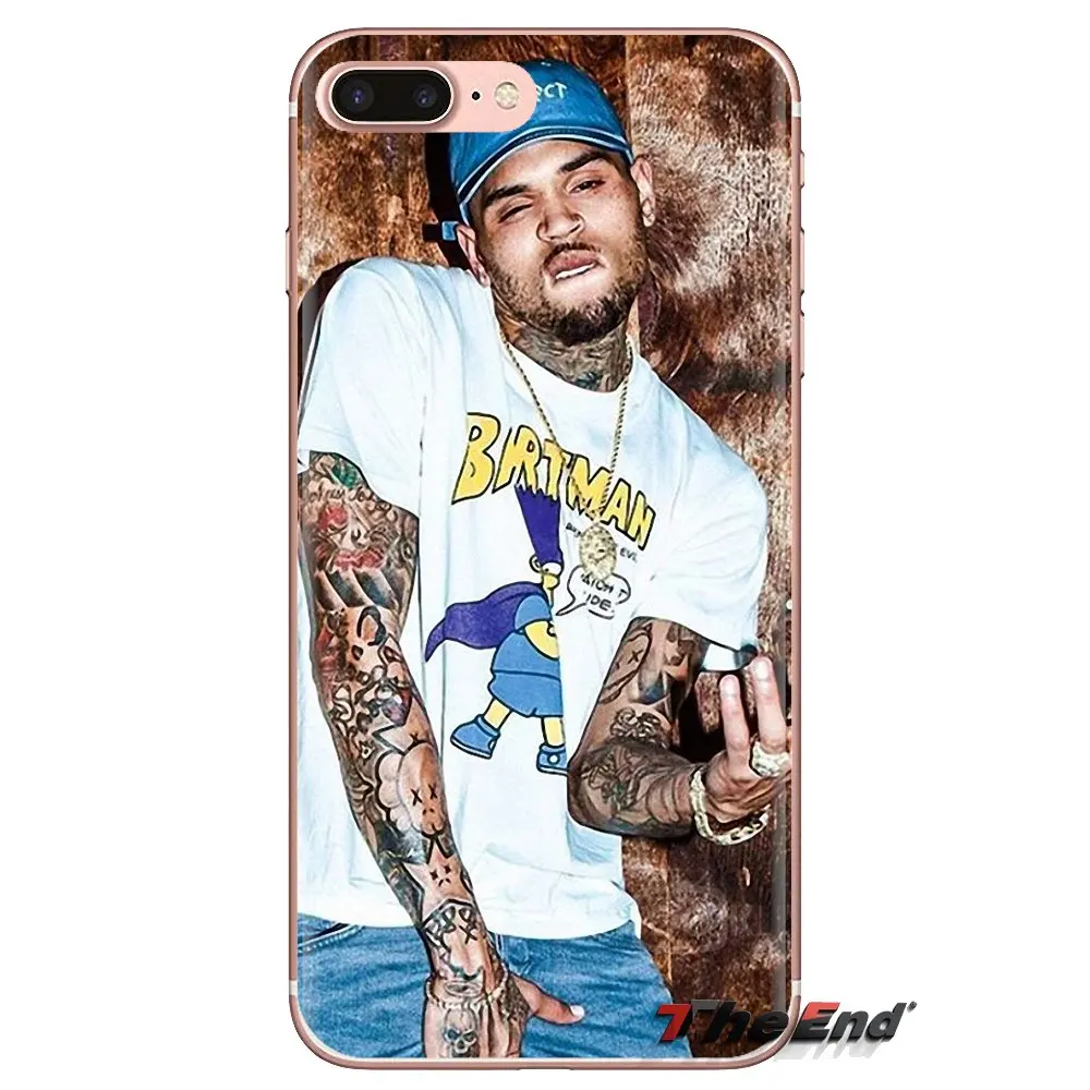 Soft Transparent Covers For Samsung Galaxy S3 S4 S5 Mini S6 S7 Edge S8 S9 S10 Plus Note 3 4 5 8 9 Charlie Chris Brown Breezy RNB |