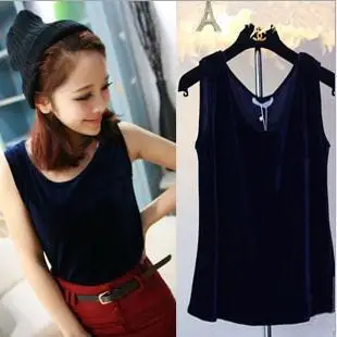 Free shipping new the spring of 2014 European and American retro pleuche within South Korea velvet render a vest|korea pouch|spring setspring dress